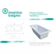 Ванна из литьевого мрамора Marmo Bagno Ницца MB-NP180-80 180x80 см, с подголовником, белый