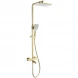 Душевая система Wonzon &amp; Woghand Stay 3 WW-B3026-T1-BG 300x200 мм, с термостатом, золотой матовый