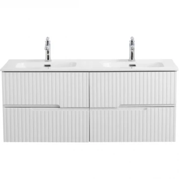 Тумба под раковину Cezares Duet DUET-N-1200-4C-SO-2-BL 120 см, подвесная, Bianco Lucido