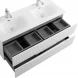 Тумба под раковину Cezares Duet DUET-N-1200-4C-SO-2-BL 120 см, подвесная, Bianco Lucido