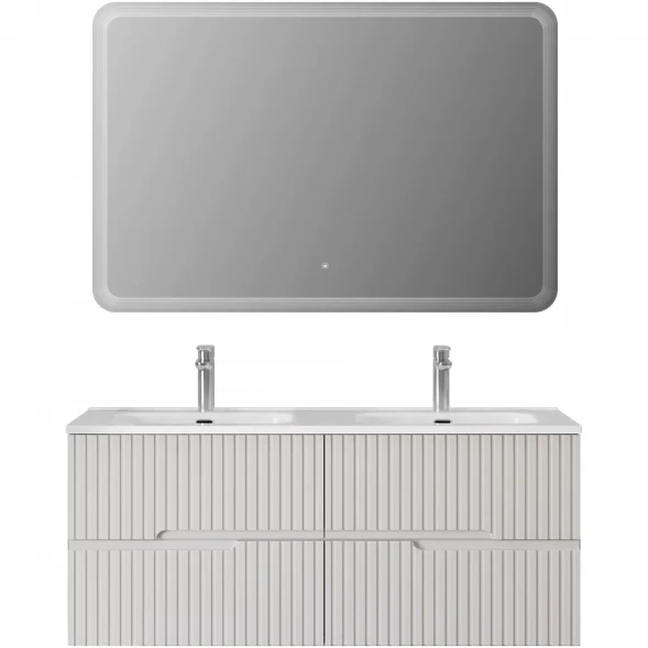 Тумба под раковину Cezares Duet DUET-N-1200-4C-SO-2-BL 120 см, подвесная, Bianco Lucido