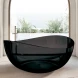 Ванна из полиэфирной смолы Abber Kristall AT9705Onyx 150x150 см, отдельностоящая, черный