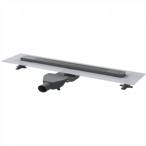 Душевой трап (лоток) Boheme Premium Trendy 983-80-GM 80 см, с решеткой, щелевой, графит матовый