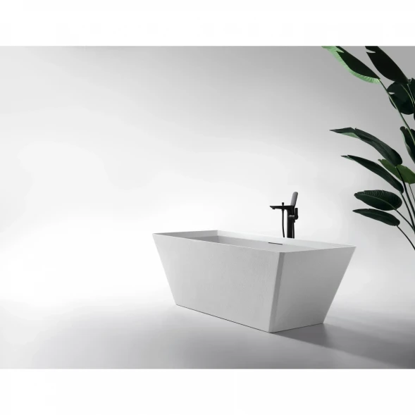 Ванна из литьевого мрамора AltroBagno Francesca AltroBagnoFrancesca090101White 170x75 см, отдельностоящая, белый