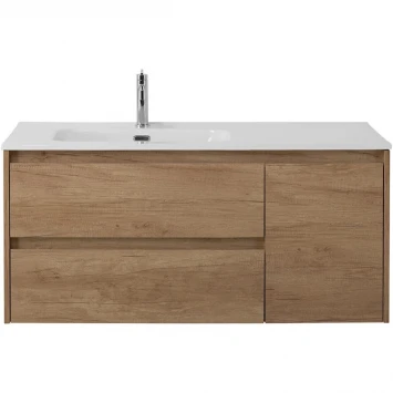 Тумба под раковину BelBagno Kraft KRAFT-1000-2C-1A-SO-RNN-L 100 см L, подвесная, Rovere Nebrasca Nature
