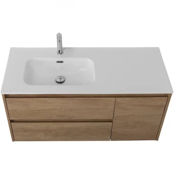 Тумба под раковину BelBagno Kraft KRAFT-1000-2C-1A-SO-RNN-L 100 см L, подвесная, Rovere Nebrasca Nature