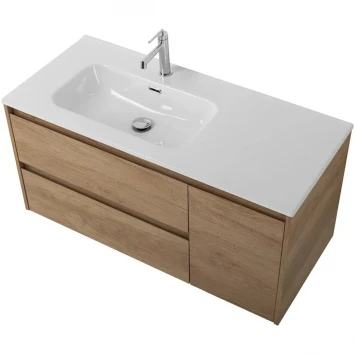 Тумба под раковину BelBagno Kraft KRAFT-1000-2C-1A-SO-RNN-L 100 см L, подвесная, Rovere Nebrasca Nature