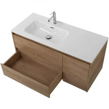 Тумба под раковину BelBagno Kraft KRAFT-1000-2C-1A-SO-RNN-L 100 см L, подвесная, Rovere Nebrasca Nature