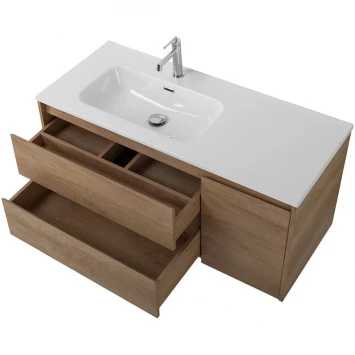 Тумба под раковину BelBagno Kraft KRAFT-1000-2C-1A-SO-RNN-L 100 см L, подвесная, Rovere Nebrasca Nature