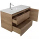 Тумба под раковину BelBagno Kraft KRAFT-1000-2C-1A-SO-RNN-L 100 см L, подвесная, Rovere Nebrasca Nature