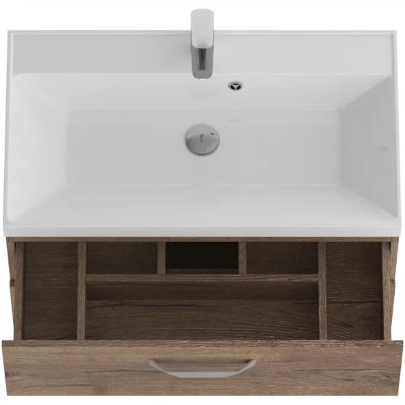 Тумба под раковину BelBagno Aurora AURORA-800-2C-SO-RT 79,6 см, подвесная, Rovere Tabacco