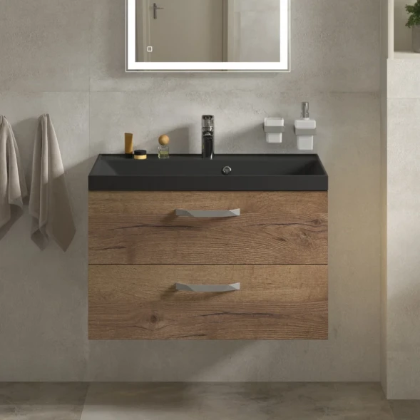 Тумба под раковину BelBagno Aurora AURORA-800-2C-SO-RT 79,6 см, подвесная, Rovere Tabacco