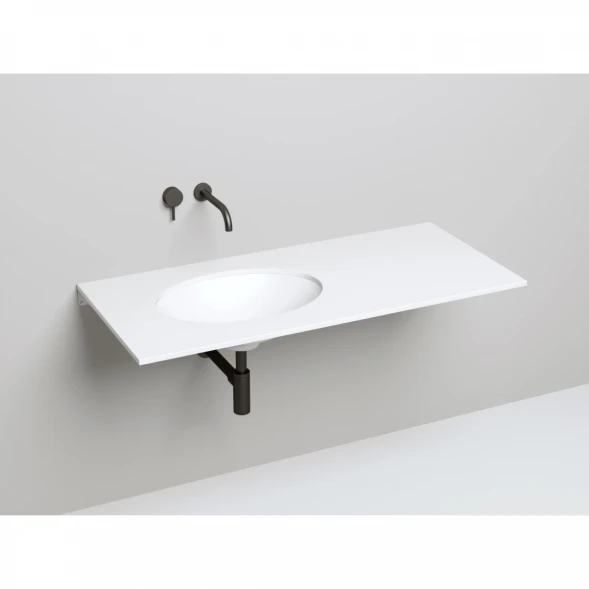 Раковина Salini S-Sense Marea 11 1802111G 55x40 см, встраиваемая снизу, белый глянец