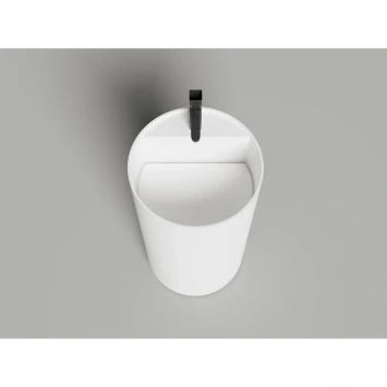 Раковина Salini S-Stone Armonia Round Top 01 130421TM 46x46 см, напольная, белый матовый