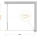 Душевая перегородка BelBagno Kraft KRAFT-L-1-100-C-Cr 100 см, профиль хром, стекло прозрачное