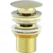 Донный клапан для раковины Wonzon &amp; Woghand WW-88SS01-BG с переливом, золотой матовый