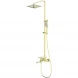 Душевая система Wonzon &amp; Woghand Edge WW-88739003-BG 250 мм, со смесителем, золотой матовый