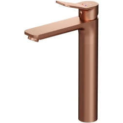 Смеситель для раковины Am.Pm X-Joy F85A92044 без донного клапана, розовое золото матовый