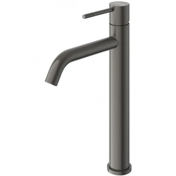 Смеситель для раковины Cezares Relax RELAX-LC1-GM-W0 без донного клапана, оружейная сталь