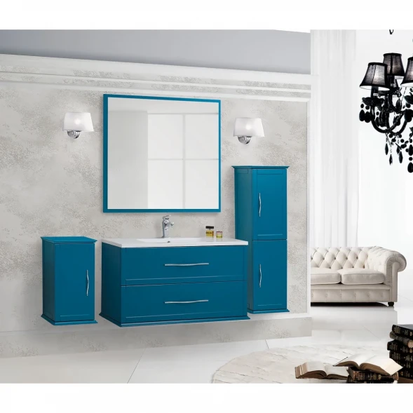 Тумба под раковину Cezares Tiffany 54953 103,2 см, подвесная, Blu Petrolio