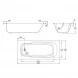 Ванна стальная BLB Atlantica B80A handles 180x80 см, с отверстиями под ручки, белый