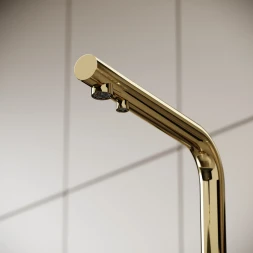 Смеситель для кухни Sancos Foster SC4014ZG с подключением к фильтру, Золото