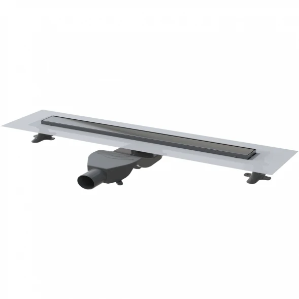 Душевой трап (лоток) Boheme Premium Linear 982-80-GM 80 см, с решеткой, 2 в 1 под плитку, графит матовый