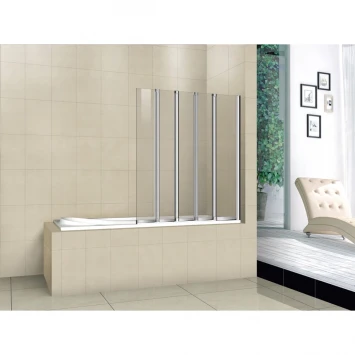 Шторка для ванны Cezares Pratico 120 см текстурное стекло PRATICO-V-5-120/140-P-Cr-R