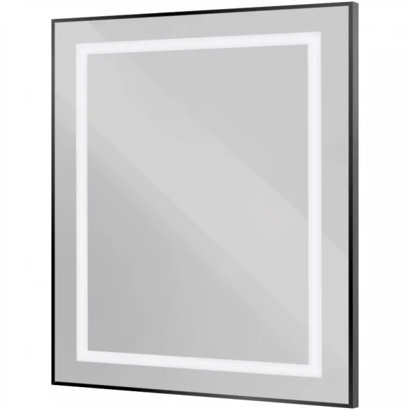 Зеркало BelBagno Kraft SPC-KRAFT-800-800-SENS-NERO 80x80 см, с LED-подсветкой, сенсорным выключателем, черный