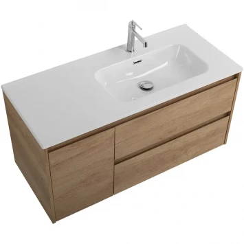 Тумба под раковину BelBagno Kraft KRAFT-1000-2C-1A-SO-RNN-R 100 см R, подвесная, Rovere Nebrasca Nature