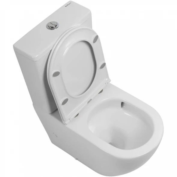 Чаша напольного безободкового унитаза BelBagno Sfera-R BB2141CP-TOR