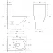 Чаша напольного безободкового унитаза BelBagno Sfera-R BB2141CP-TOR