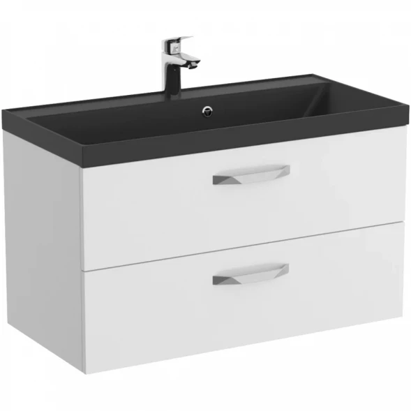 Тумба под раковину BelBagno Aurora AURORA-900-2C-SO-BL 89,6 см, подвесная, Bianco Lucido