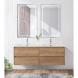 Зеркало BelBagno Kraft SPC-KRAFT-600-1000-LED-TCH-WARM 60x100 см, с LED-подсветкой, сенсорным выключателем, антизапотеванием, алюминий