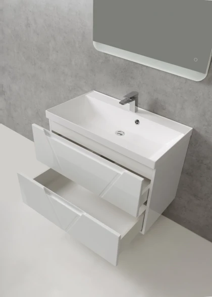 Тумба Bianco Opaco 89,6 см BelBagno Vittoria VITTORIA-900-2C-SO-BO-P