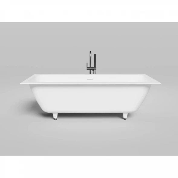 Ванна из литьевого мрамора Salini S-Sense Orlanda Axis Kit 103312M 180,4x80 см, белый матовый