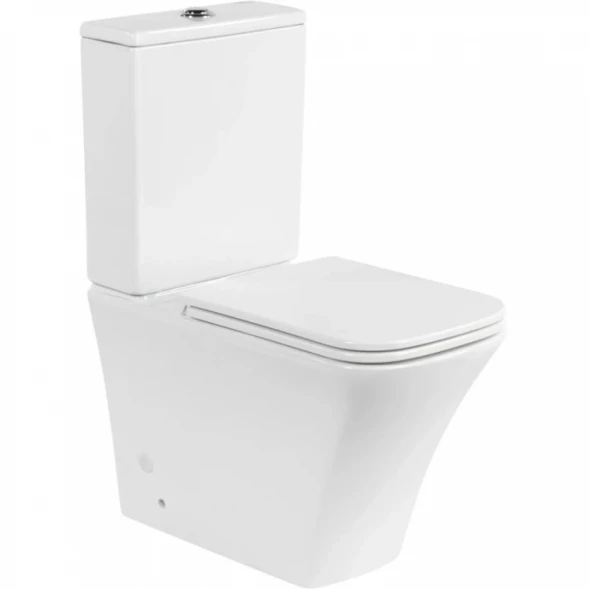 Чаша напольного безободкового унитаза BelBagno Marmi BB052CPR