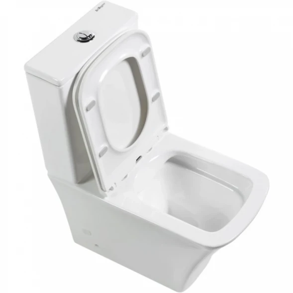 Чаша напольного безободкового унитаза BelBagno Marmi BB052CPR