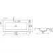 Раковина 101x45,7 см Ceramica Nova Grace CN7013