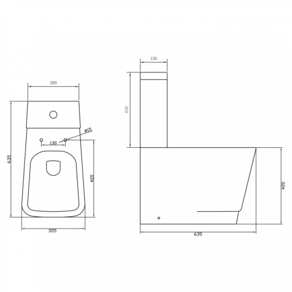 Бачок для унитаза 3/4,5 л BelBagno Romina BB121T