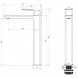 Смеситель для раковины Wonzon &amp; Woghand Diamond WW-88239011-CR хром