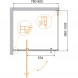 Душевой уголок Cezares Molveno MOLVENO-AH-1-80/100-C-Cr-IV 80x100 см, профиль хром, стекло прозрачное