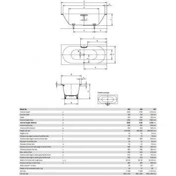 Ванна стальная Kaldewei Classic Duo 107 290700010001 170x75 см, альпийский белый