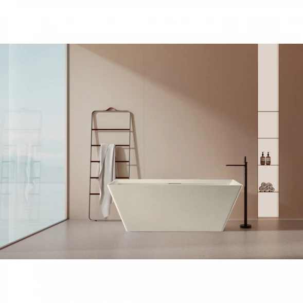 Ванна из литьевого мрамора AltroBagno Francesca AltroBagnoFrancesca090103Cream 170x75 см, отдельностоящая, кремовый