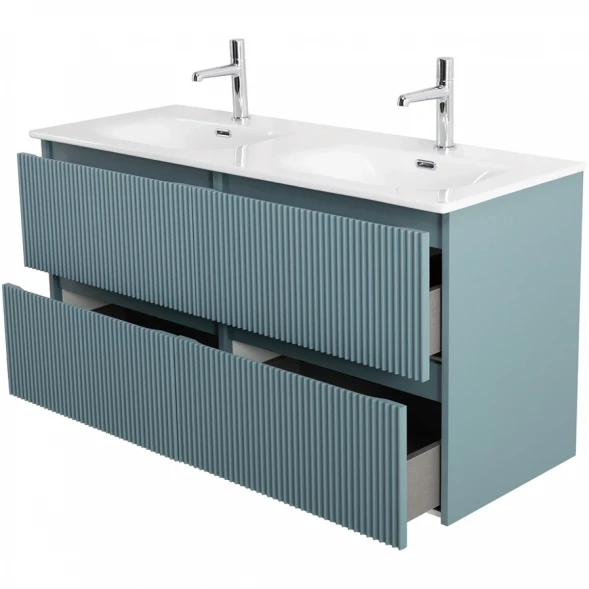 Тумба под раковину BelBagno Uno UNO-1200-4C-SO-AO 120 см, подвесная, голубой матовый