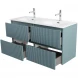 Тумба под раковину BelBagno Uno UNO-1200-4C-SO-AO 120 см, подвесная, голубой матовый