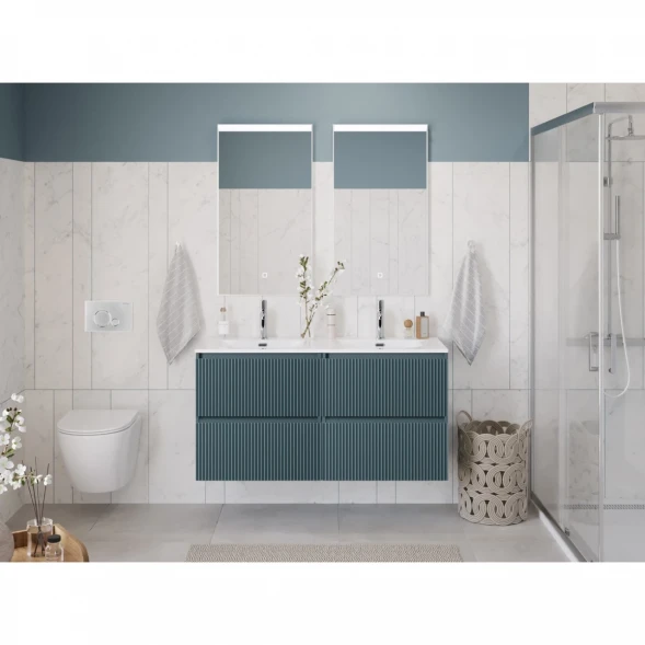 Тумба под раковину BelBagno Uno UNO-1200-4C-SO-AO 120 см, подвесная, голубой матовый