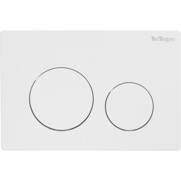 Кнопка смыва BelBagno BB-03C-BL для инсталляции, белый глянец