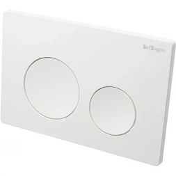 Кнопка смыва BelBagno BB-03C-BL для инсталляции, белый глянец