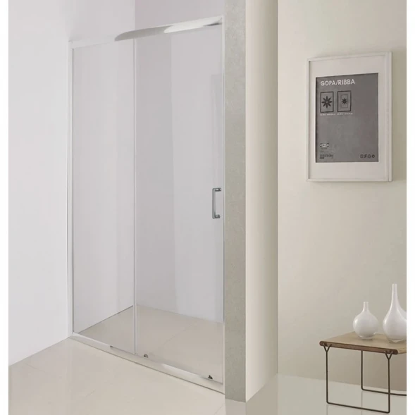 Душевая дверь 130 см BelBagno Uno UNO-195-BF-1-130-C-Cr прозрачное